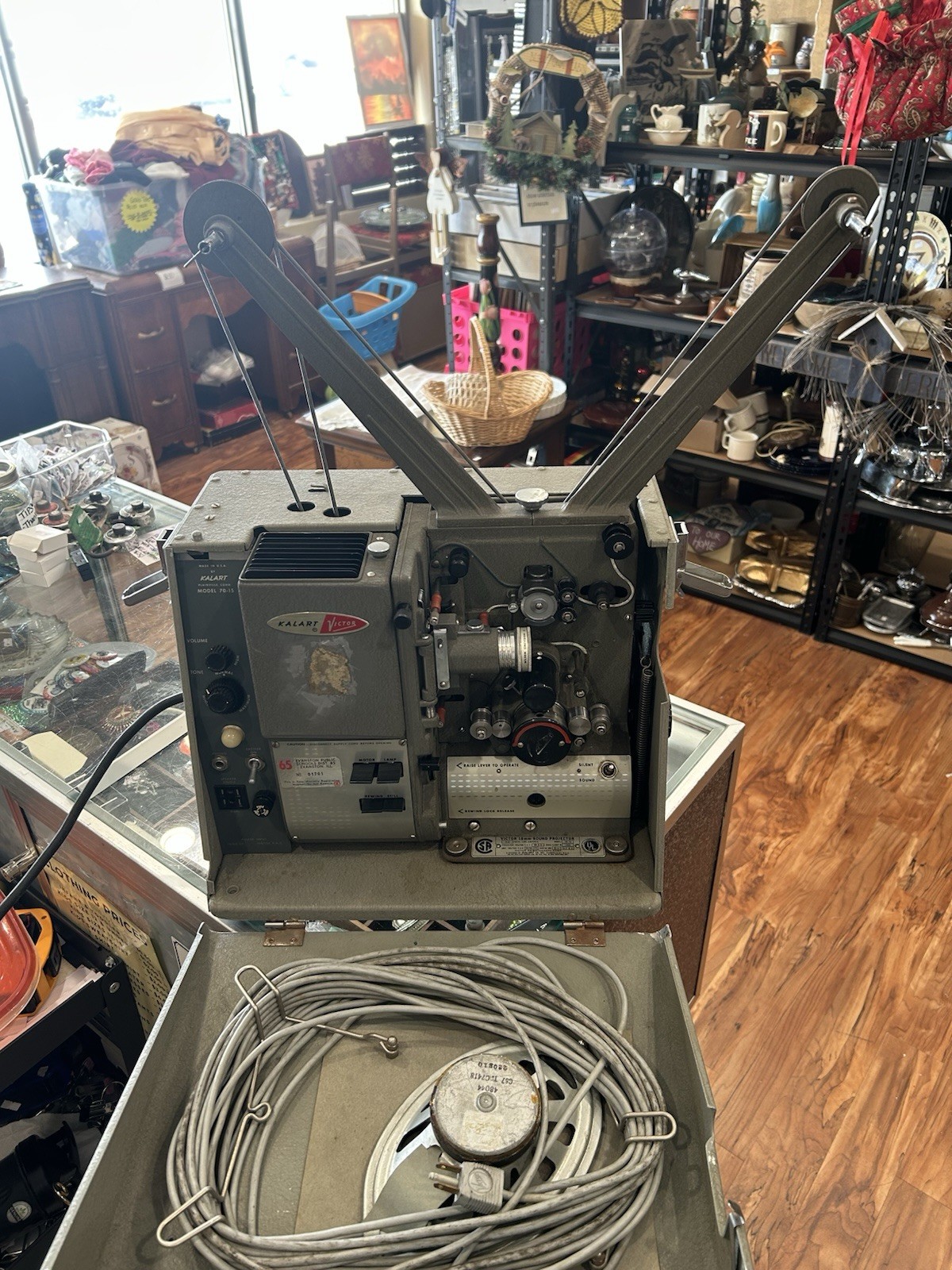 1950s 16mm Kalart/Victor Sound Projector Mechanism Model 70-15 w/Large Reels