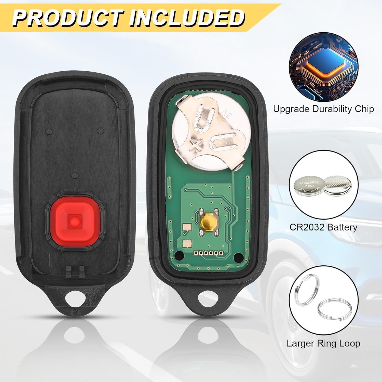 Replacement for 1999-2009 4Runner/ 2001-2007 Sequoia Car Keyless Entry Remote Co