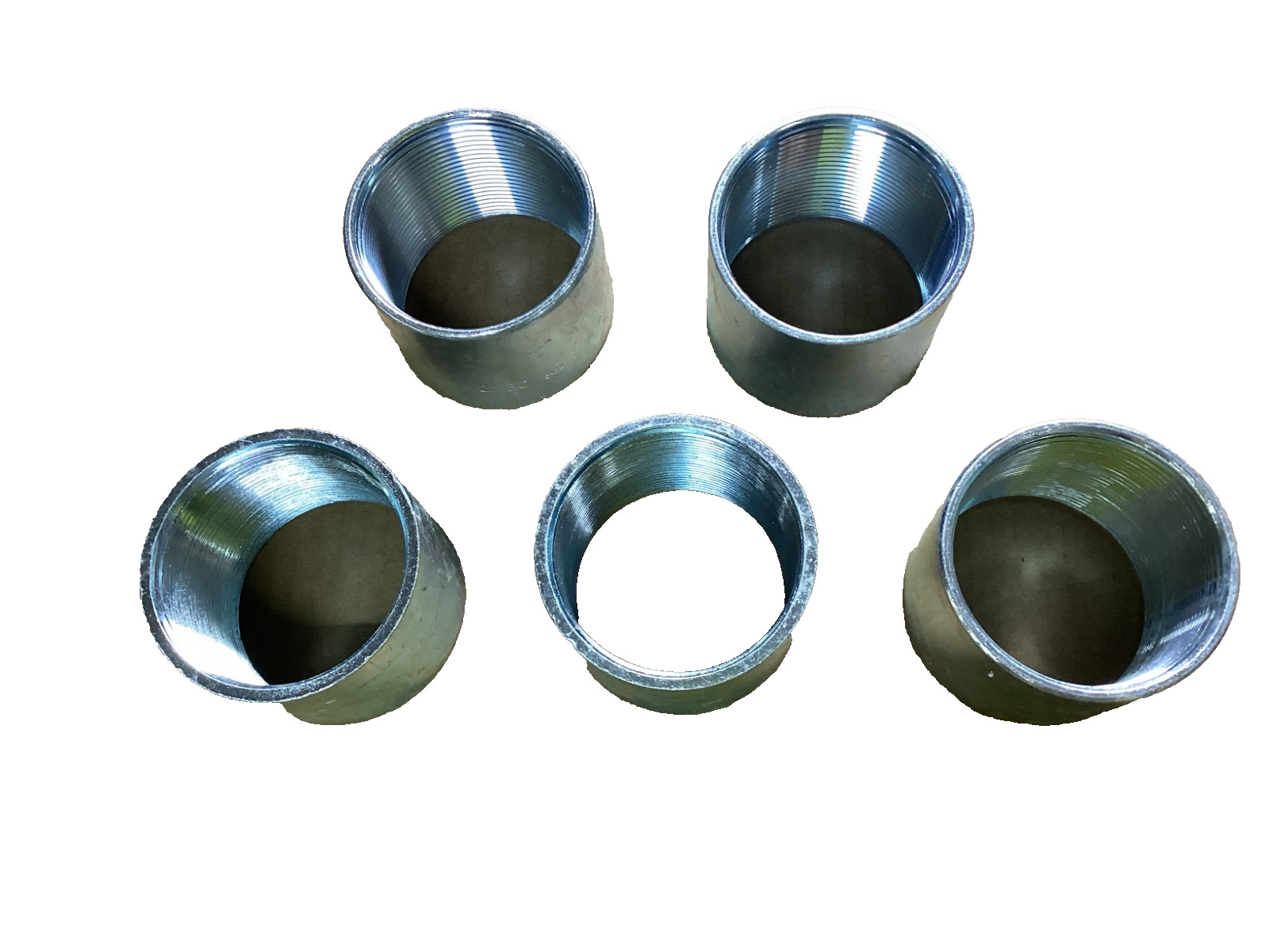 2" Rigid Metal Conduit (RMC) Threaded Couplings Galvanized Steel Lot of 5