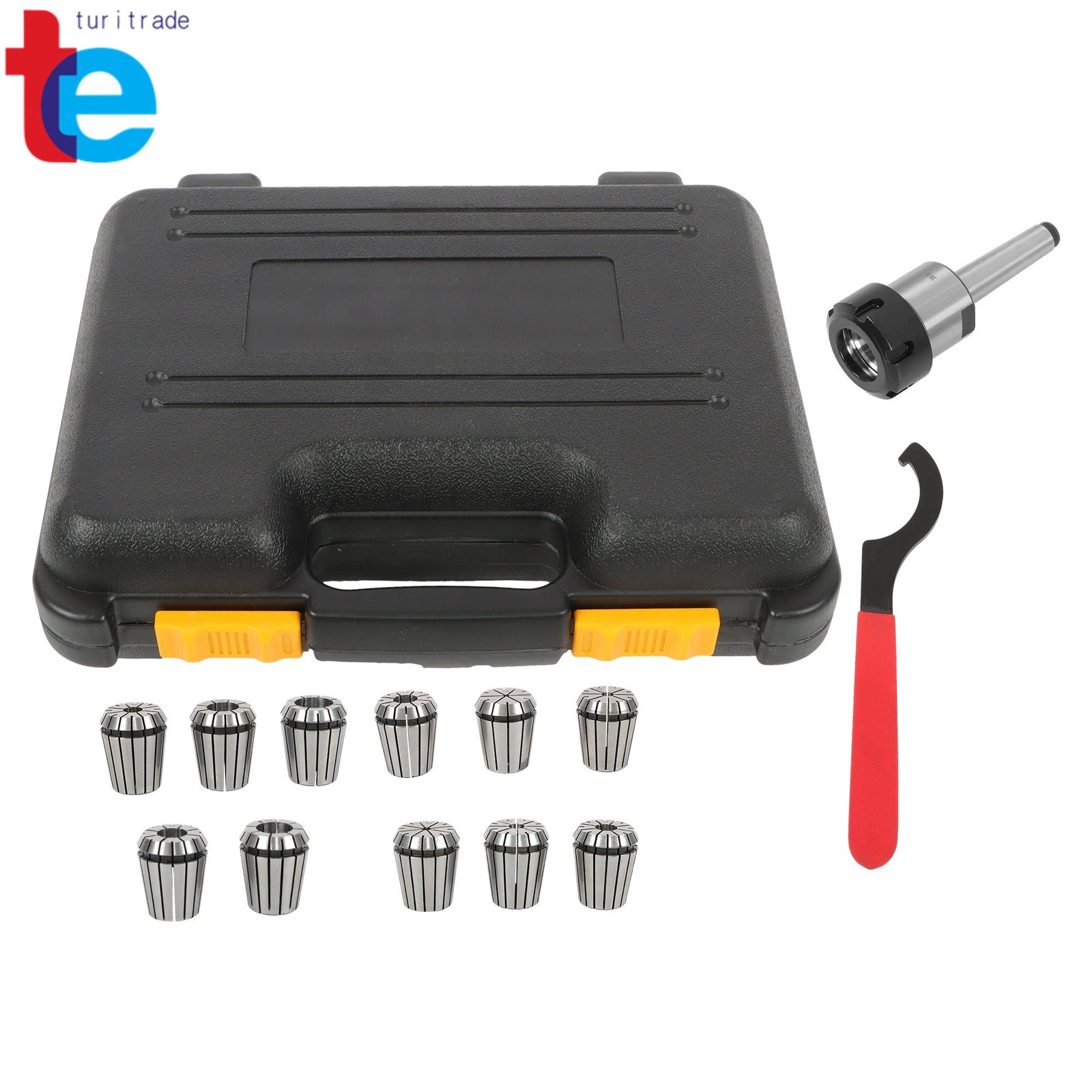ER32 Collet Chuck MT2 Shank Kit Includes 11 Pack Collets Full Size Range