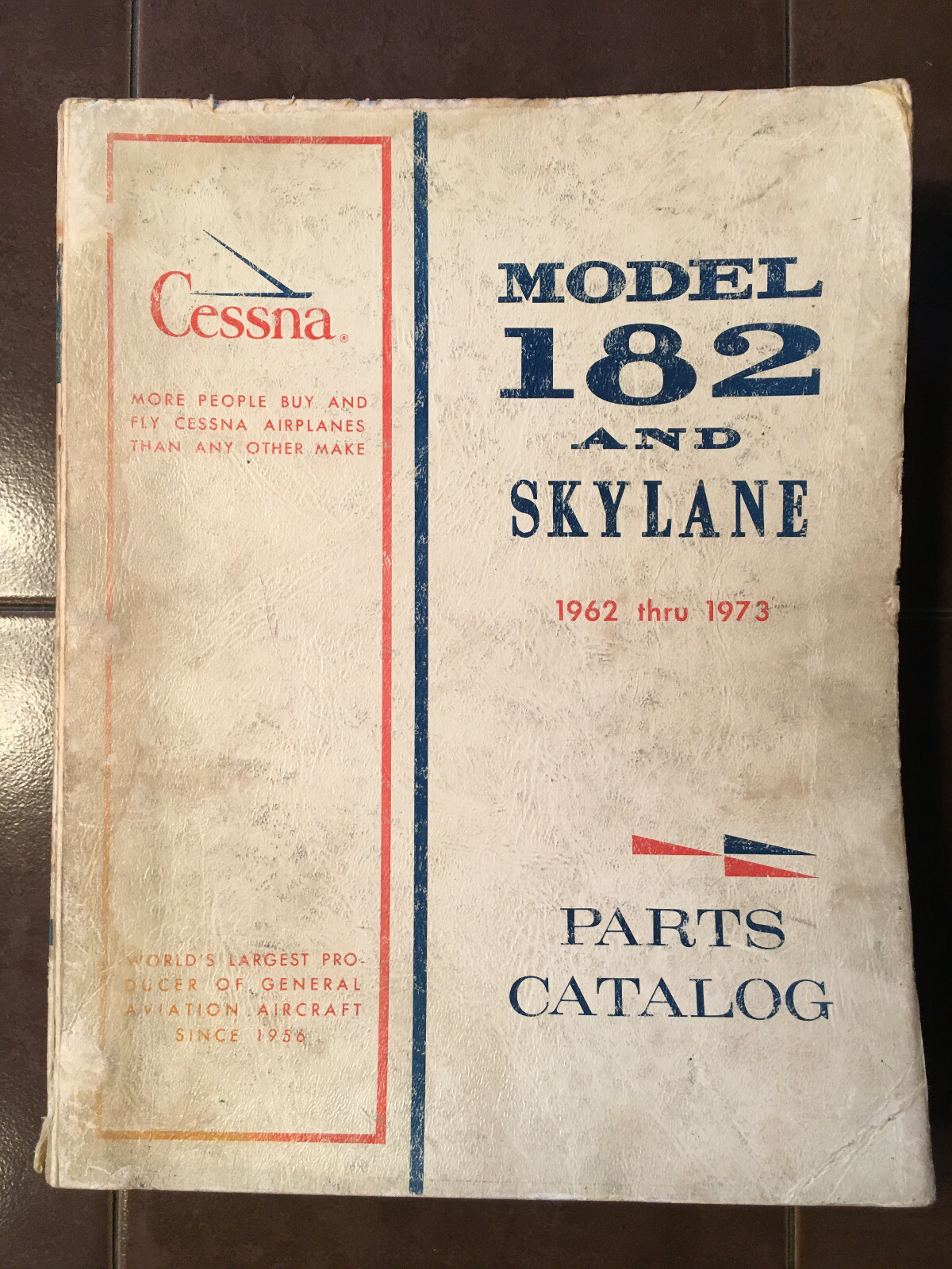 1962-1973 Cessna 182E/F/G/H/J/K/L/M/N/P & A182J/K/L/M/N Parts Manual