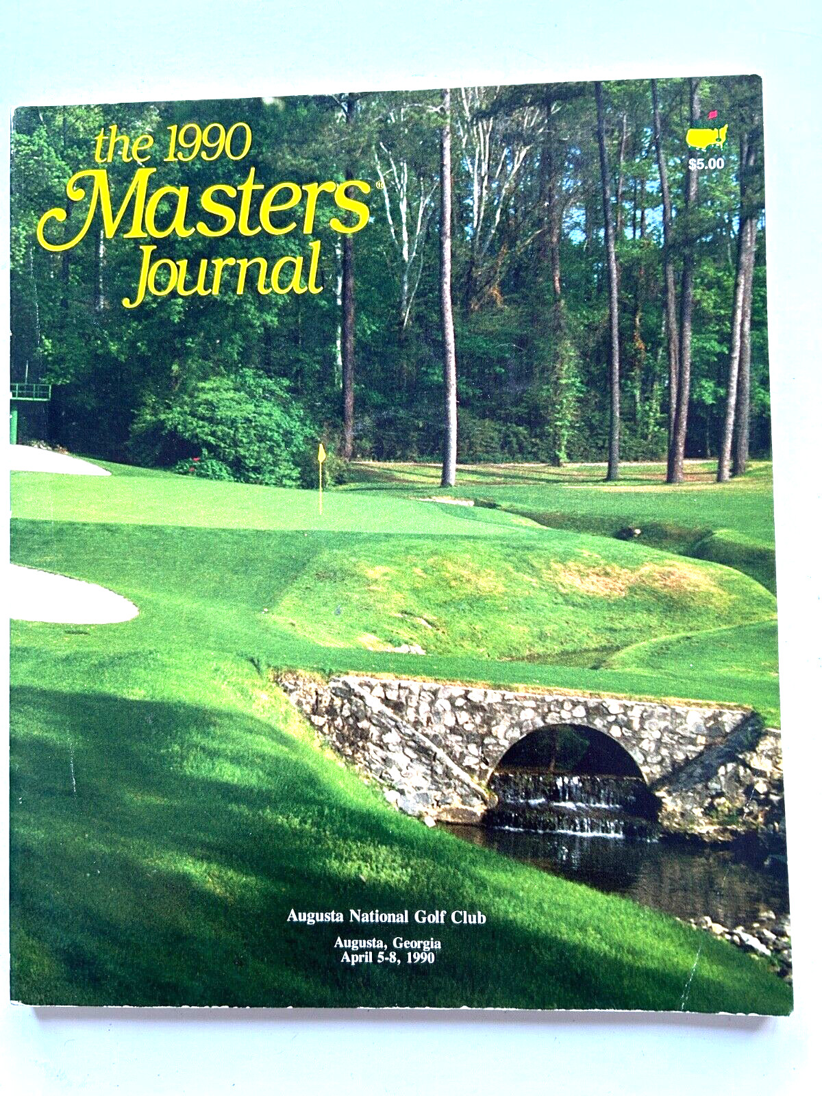 THE 1990 MASTERS  JOURNAL,  OFFICIAL PROGRAM OF THE MASTERS. WON BY NICK FALDO