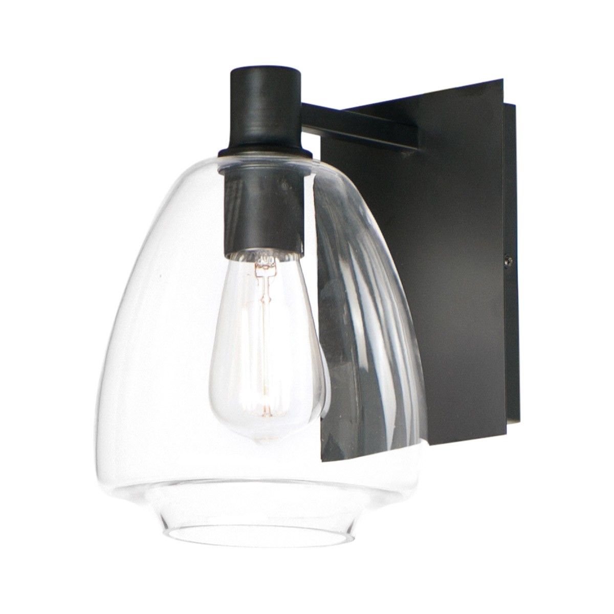 Maxim Lighting 11111CLBK Babylon 1 Light 7 inch Black Wall Sconce Wall Light