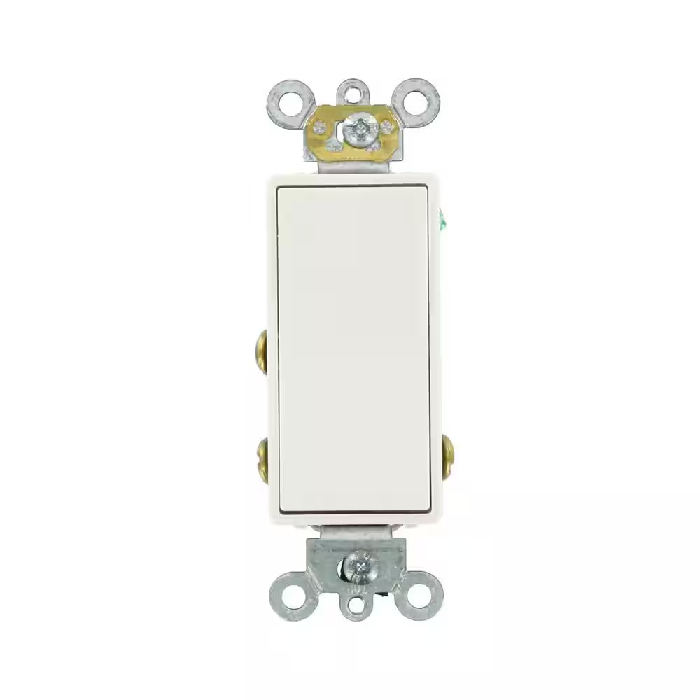15 Amp Decora plus Commercial Grade Single Pole Double-Throw Center-Off Momentar