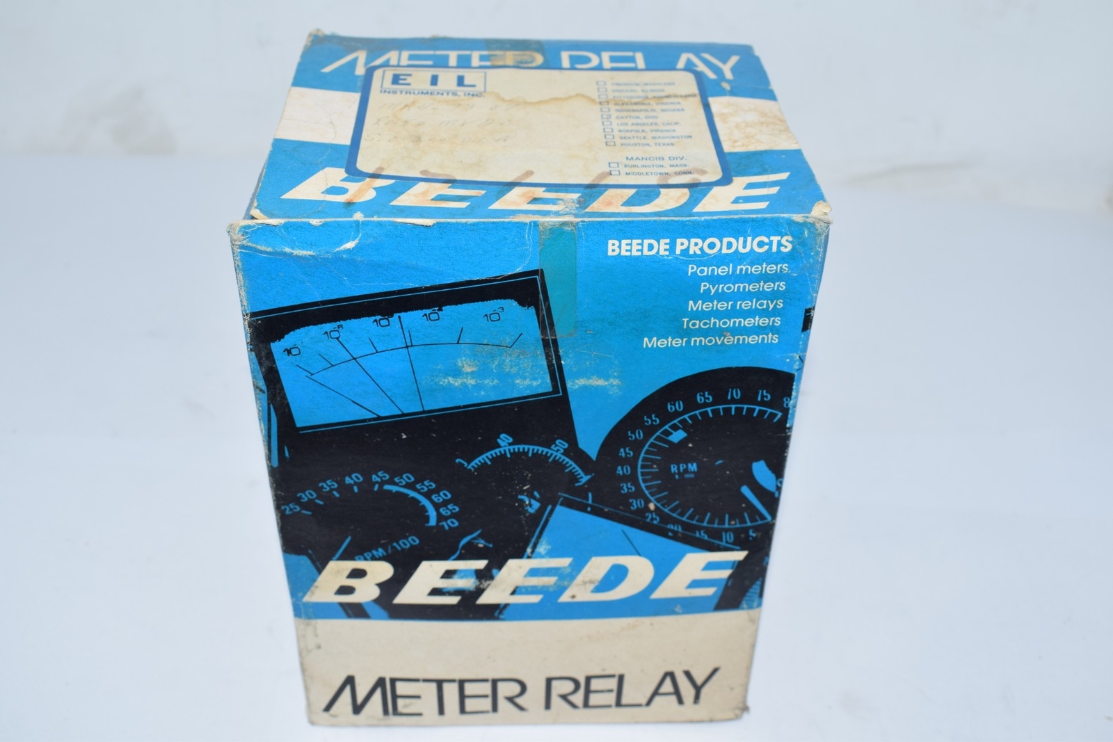 NEW Beede MR4-13-07 Panel Meter Relay 0-300 DC Amps