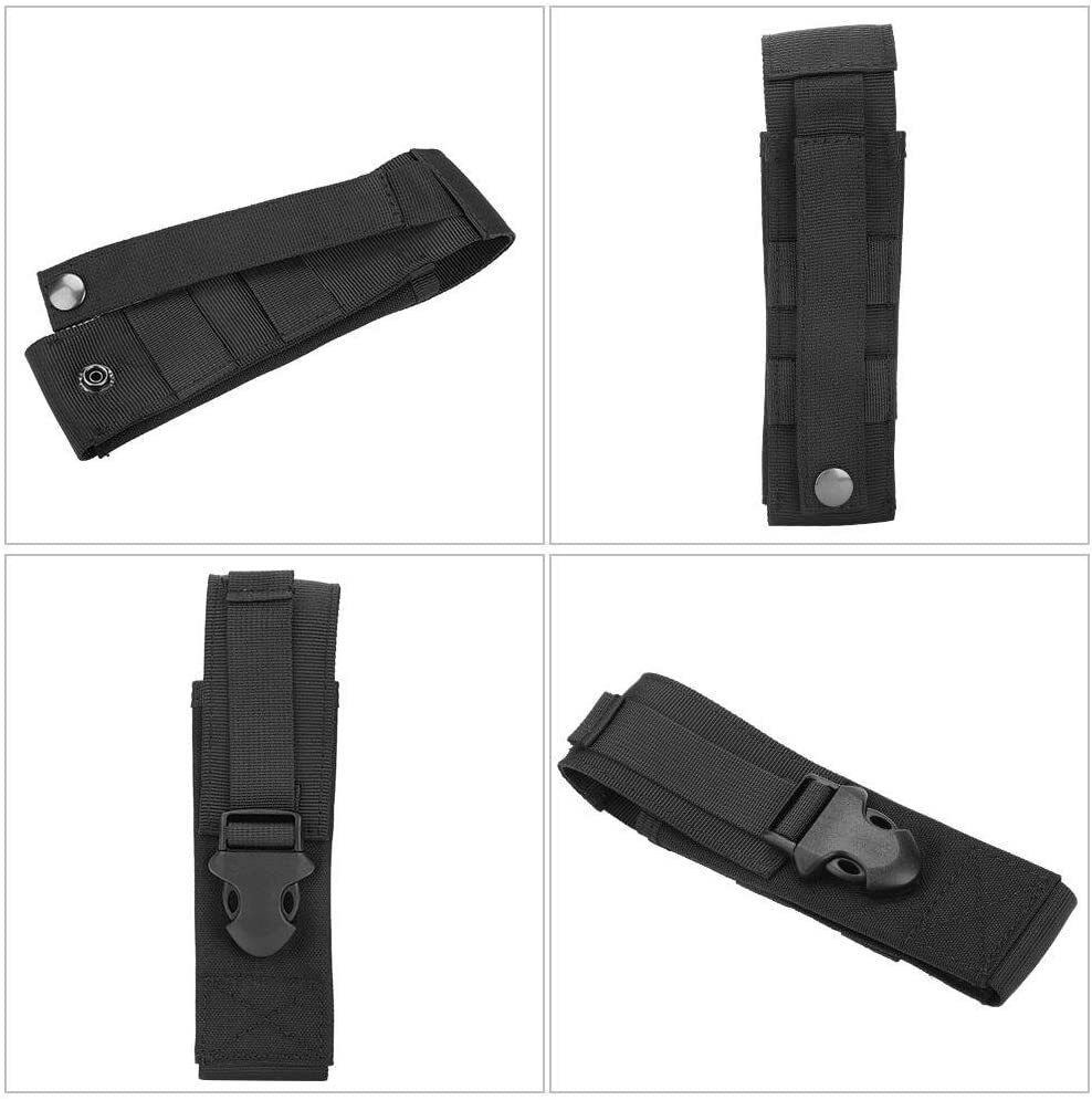 2pcs Tactical Molle Adjustable Tools Belt Pouch for Flashlight Folding Knife