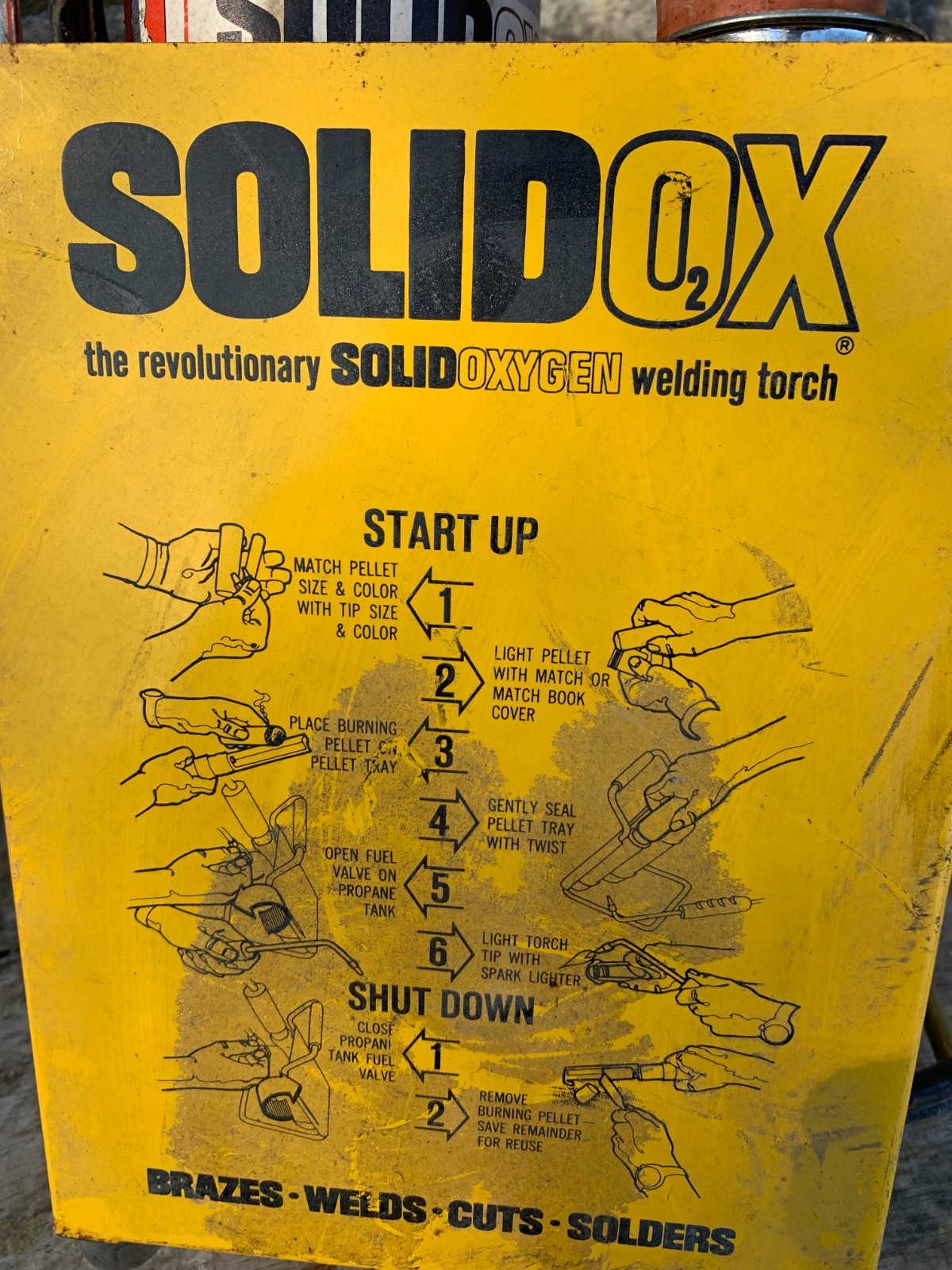 Solid OX2 Solid oxygen Welding Torch Brazes Welds Cuts Solders UNTESTED