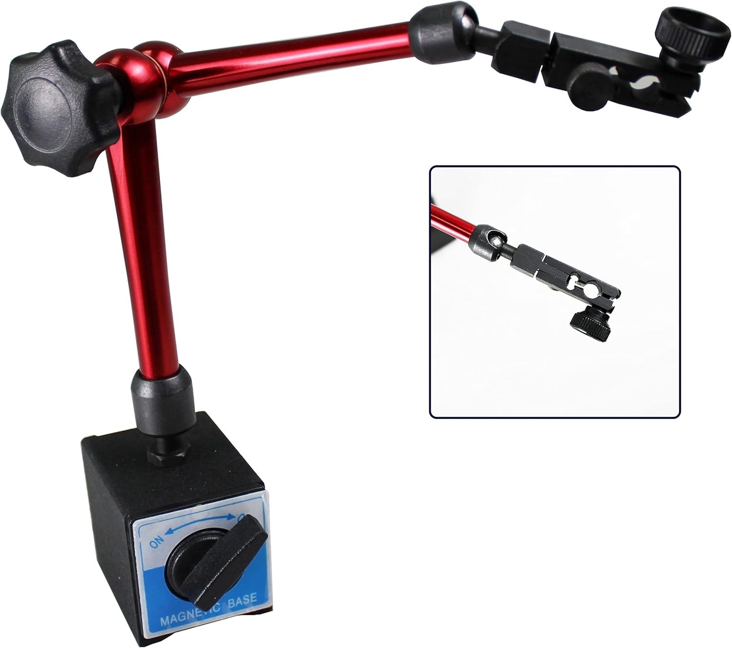 Adjustable Magnetic Base Stand with 360° Movement - 14" Indicator Holder