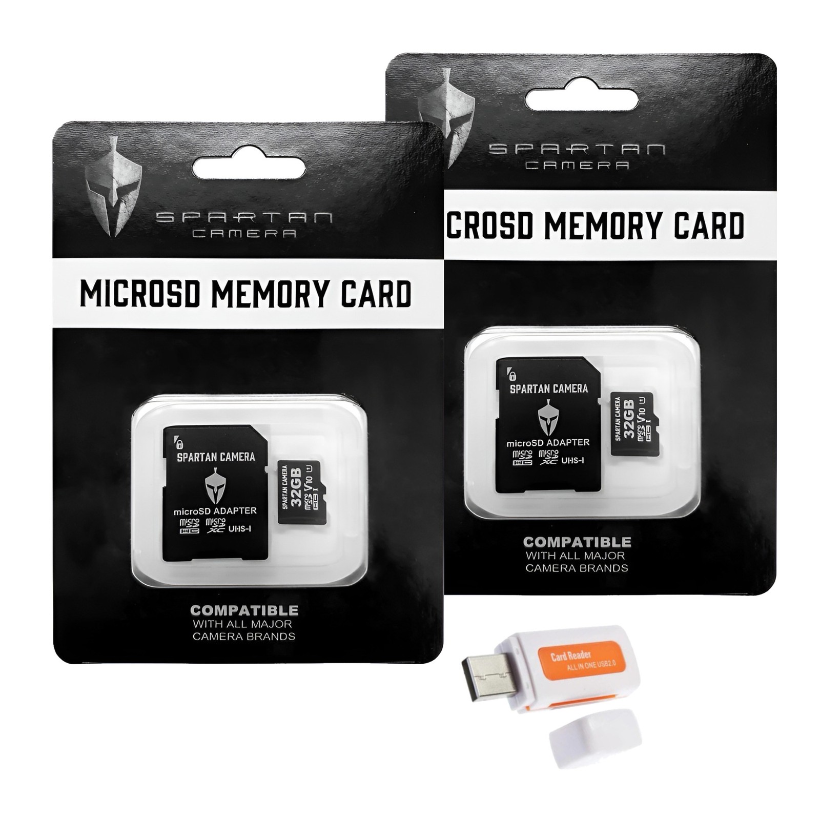 Spartan 32GB Micro Memory Card with Adapter and Card Reader Bundle