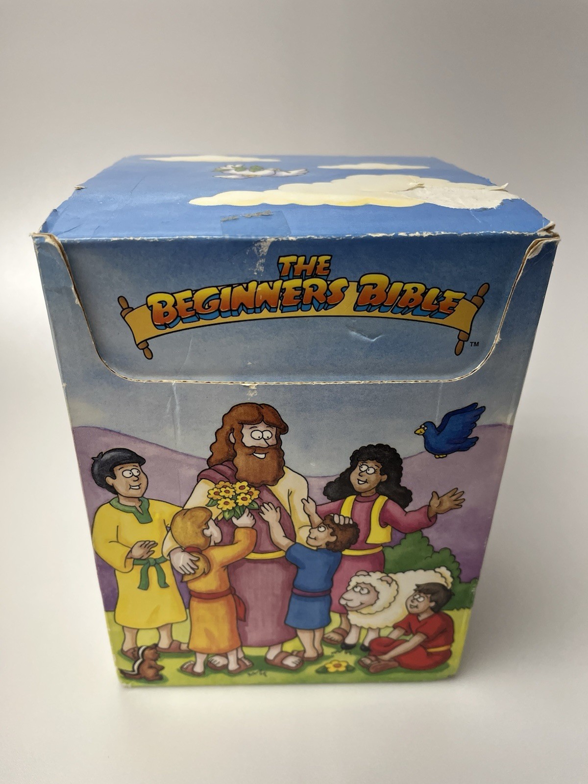 Vntg 1998 Beginners Bible Large Lot Grolier Cards Box Old New Testament Church