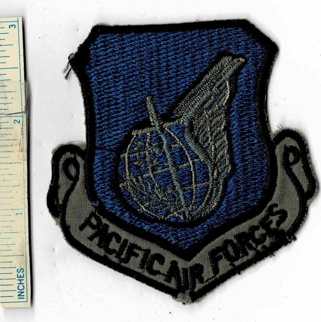 1990s PACIFIC AIR FORCE USAF US NORAD Tactical Shoulder Patch Cloth