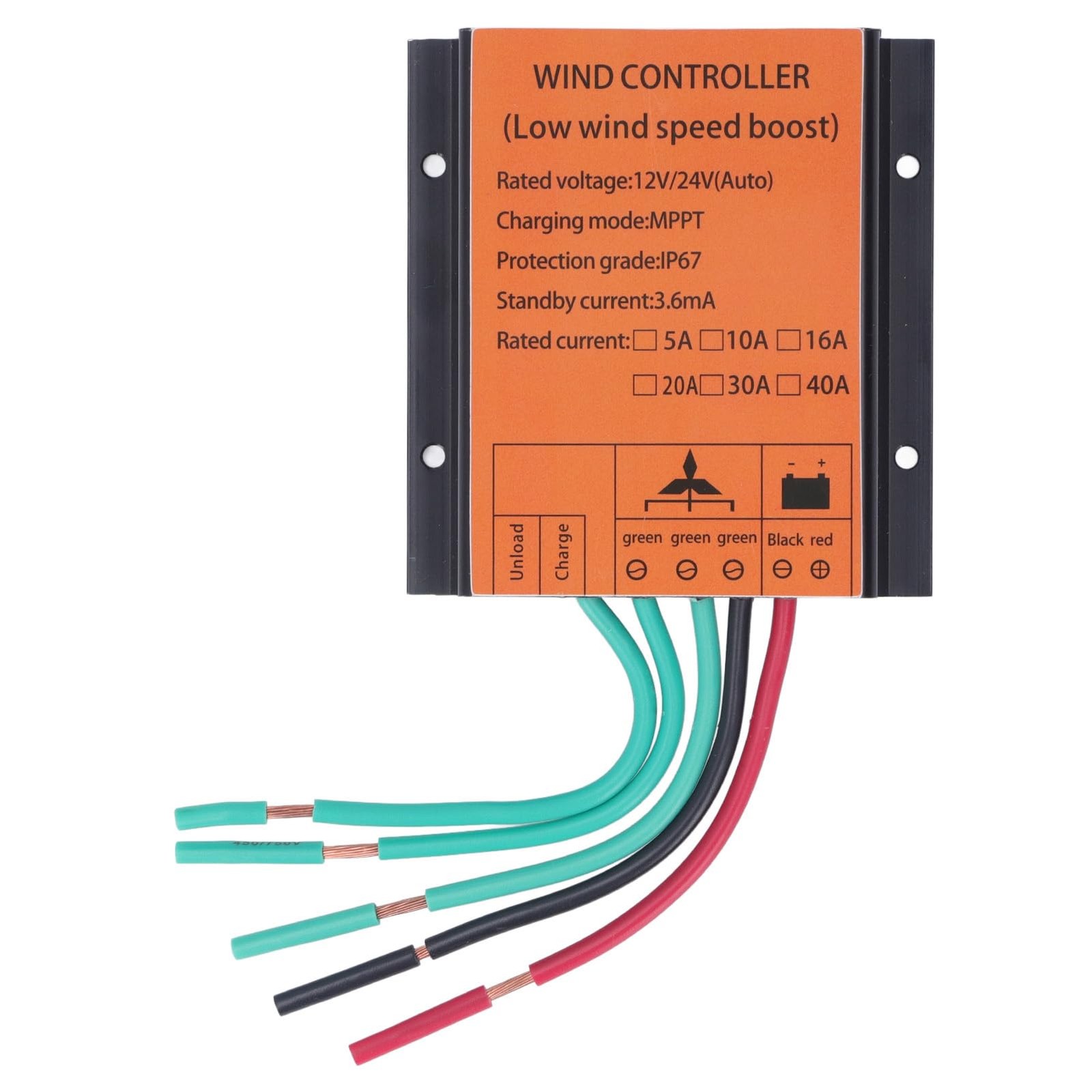 Fockety Wind Turbine Charges Controller 12V/24V 300W1000W Mppt Pwm Wind Turbine