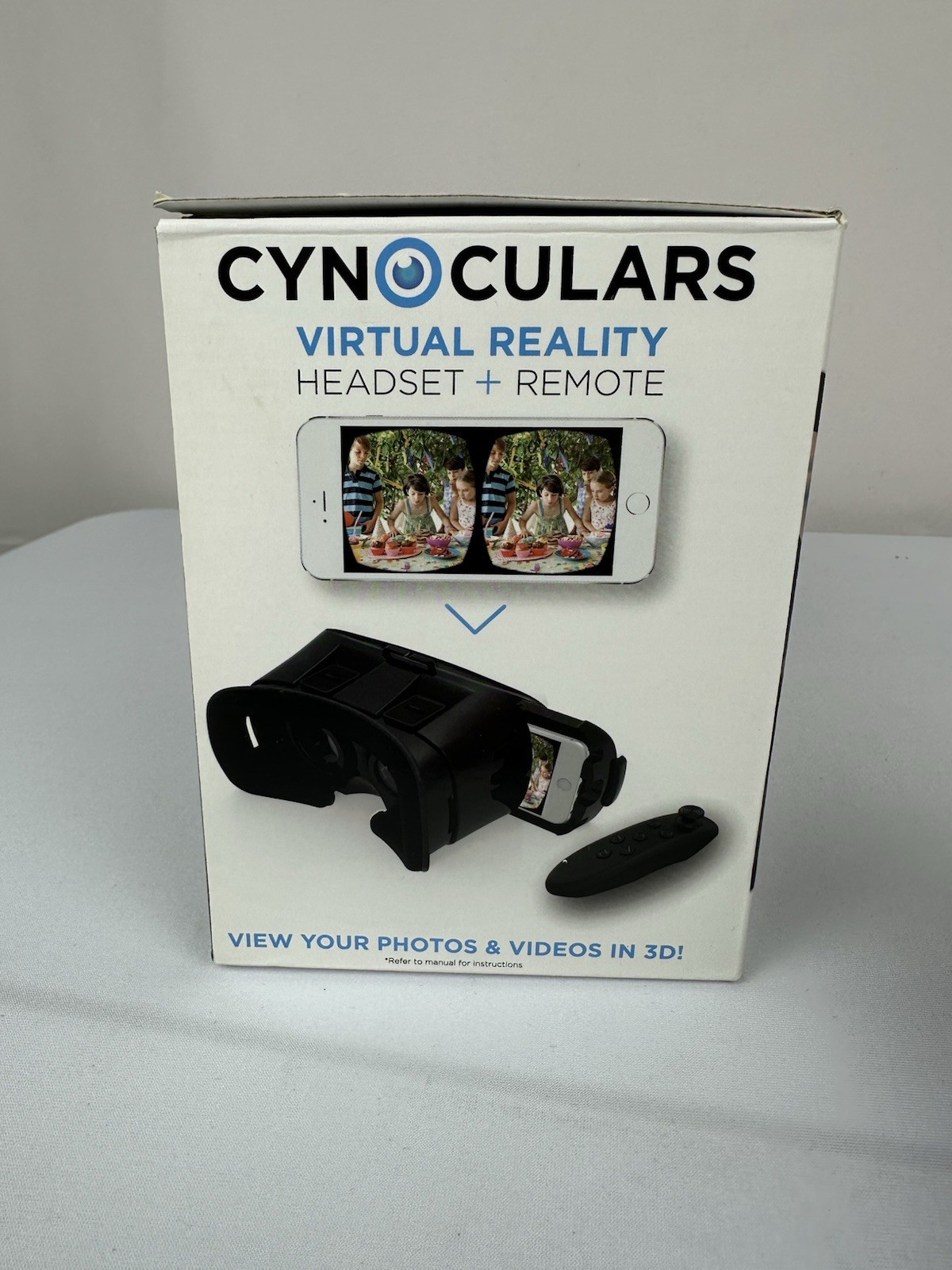 Cynocular's VR Virtual Reality App 3D Glasses Adjustable Headset Plus Remote New