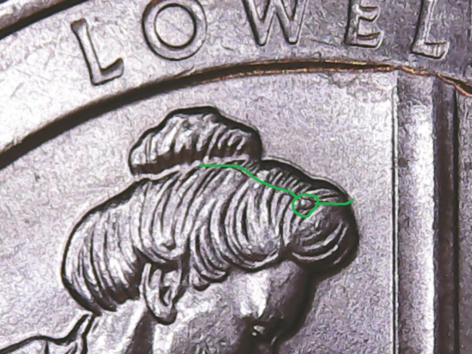 2019 P Lowell ATB Quarter with Die Chips and Die Cracks Mint Error.
