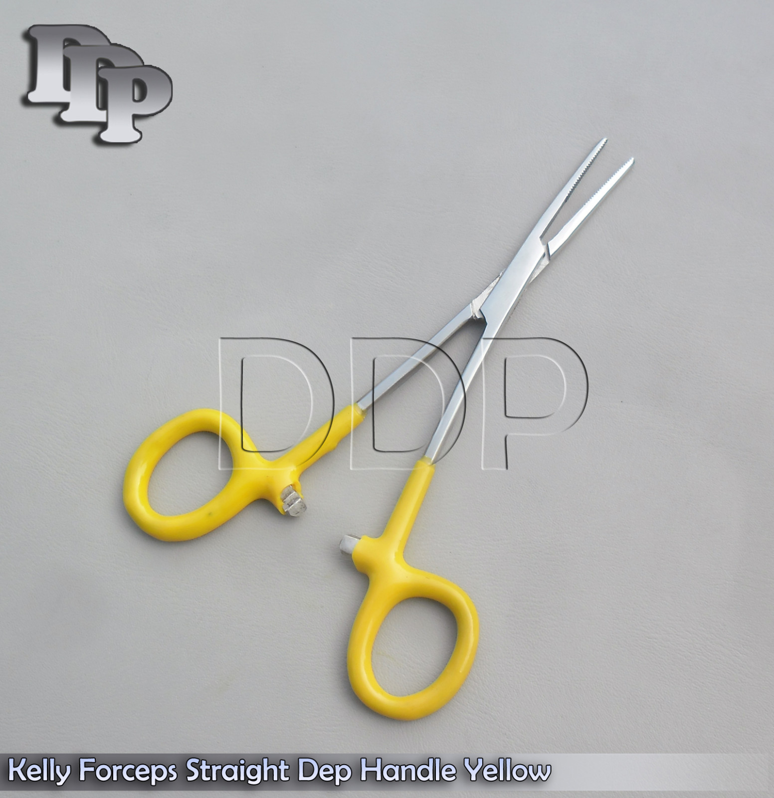 Hemostats Kelly Forceps Surgical Instruments, Yellow Dep Handle 5.50" Straight