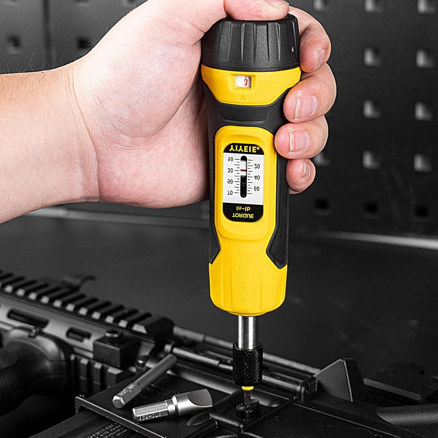 Manual Firearms Torque Wrench Inch/Pound with Bits Case for Scope Mounting Gunsm