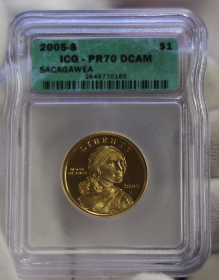 2005 S ICG Sacagawea $1 PR70 DCAM
