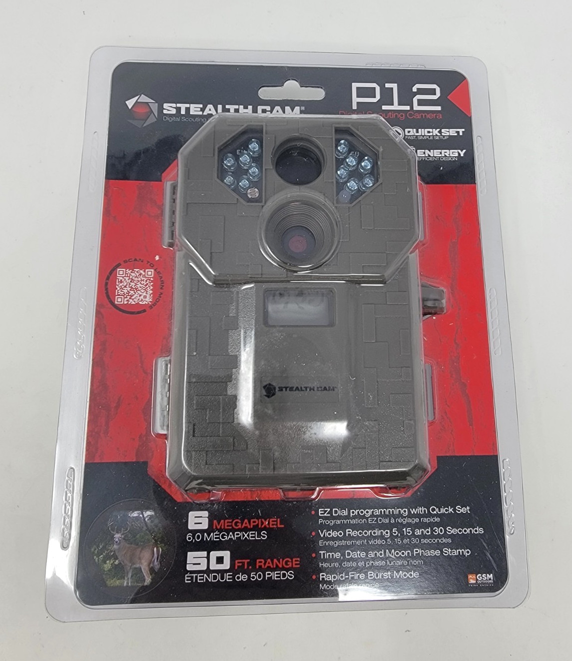 Stealth Cam STC-P12 6 Megapixel 50 Ft Range Digital Scouting Camera Sealed