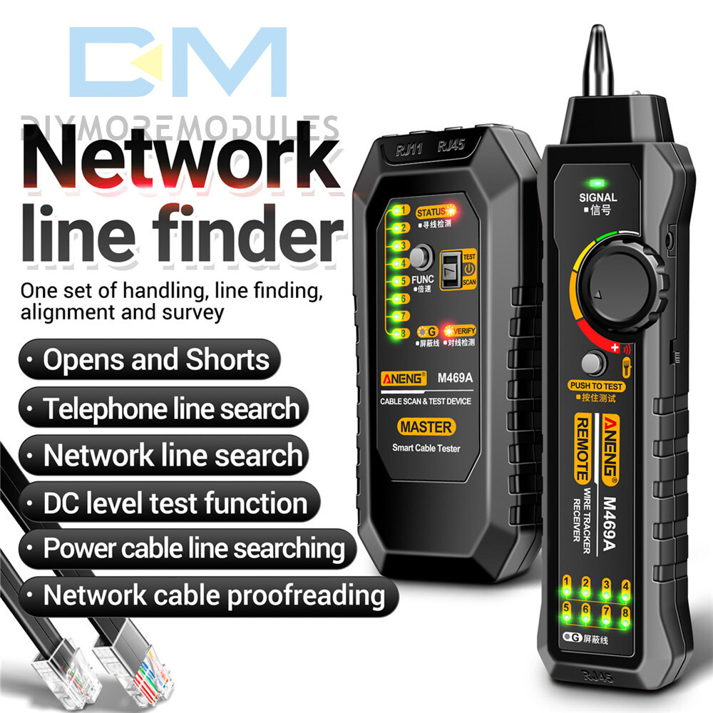 ANENG M469A Multifunctional Network Cable Tracker Networking Analyzer RJ45 /RJ11