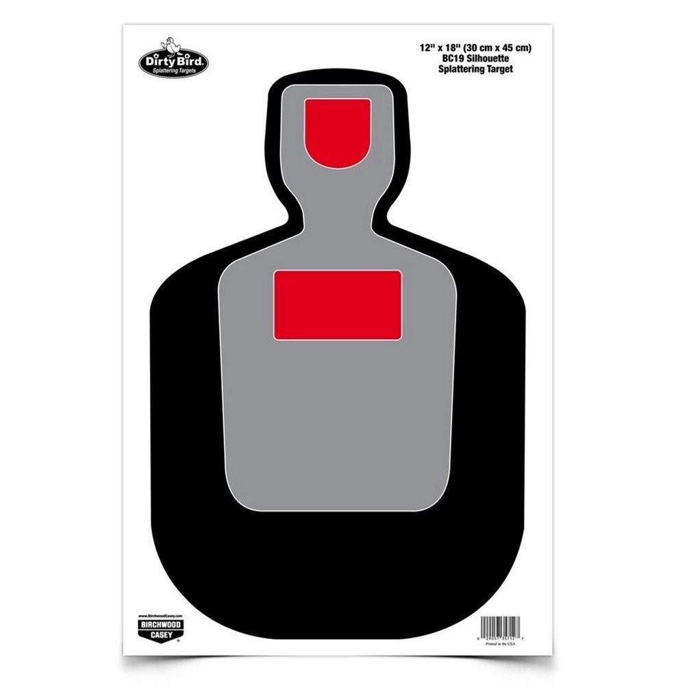 Birchwood Casey Dirty Bird 12 X 18 Inch BC-19 Silhouette Targets 8 Pack - 35717