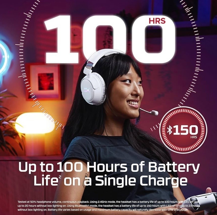 HyperX Cloud Flight 2 – Wireless Gaming Headset, Customizable RGB NEW SEALED