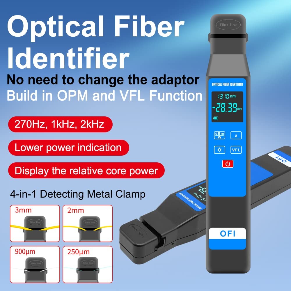 Optical Fiber Identifier With VFL 800-1700nm