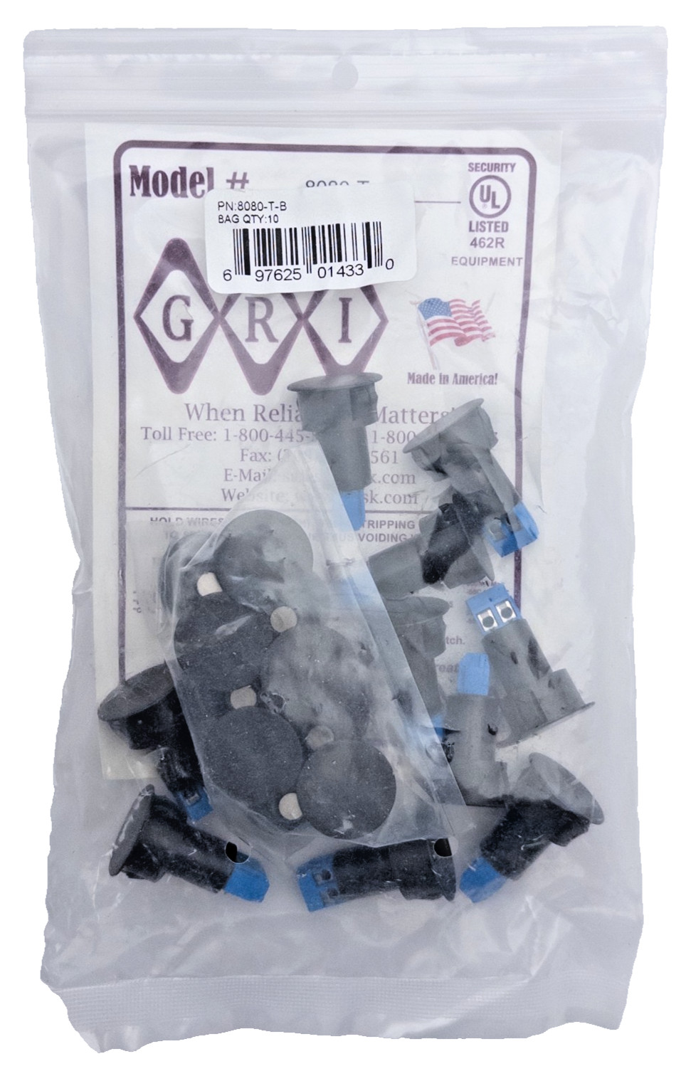 GRI 8080-T-B 3/4" Steeldoor Switch Up To 1/2" Gap (10 Pieces)