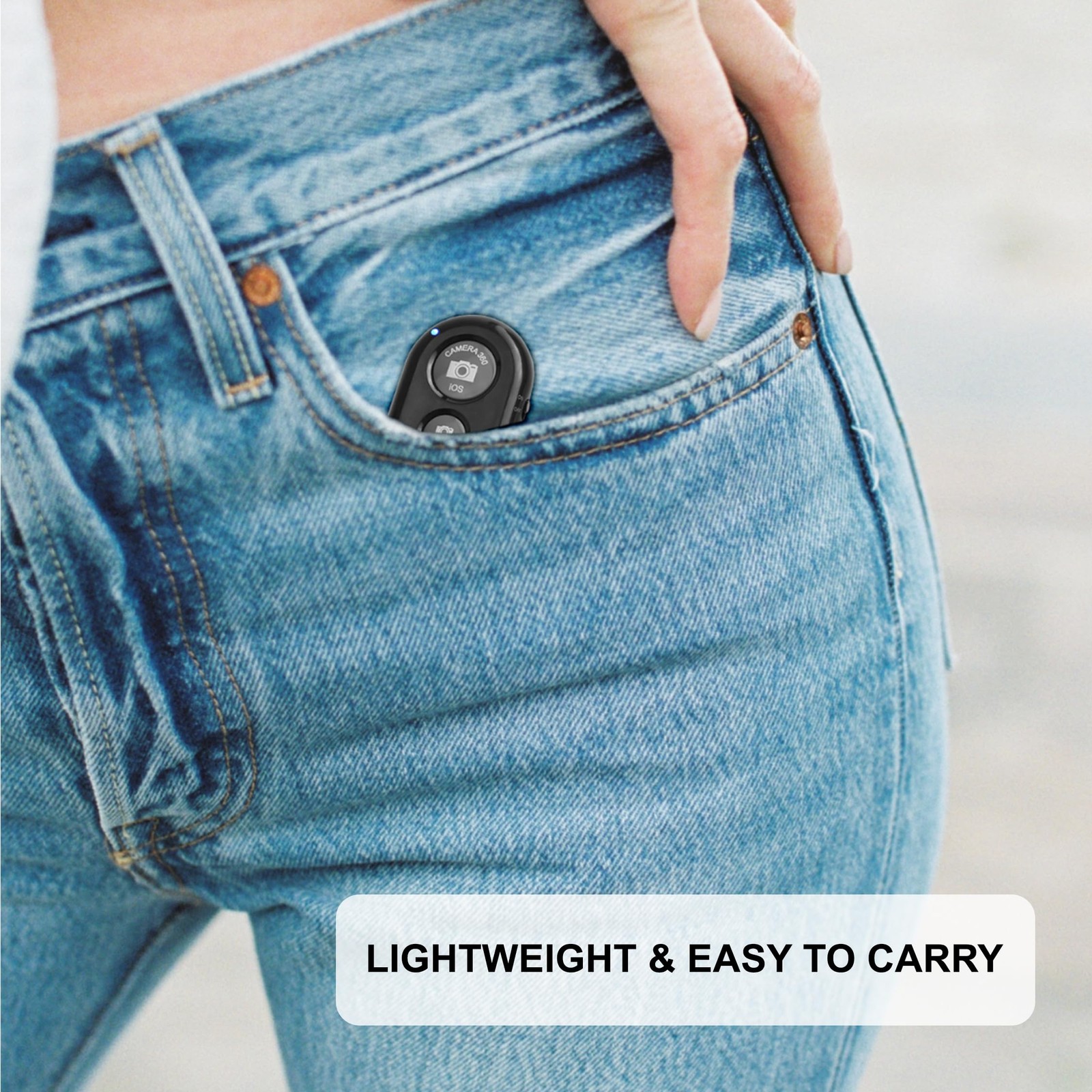 Bluetooth Camera Shutter Remote for Hands-Free Photos and Videos