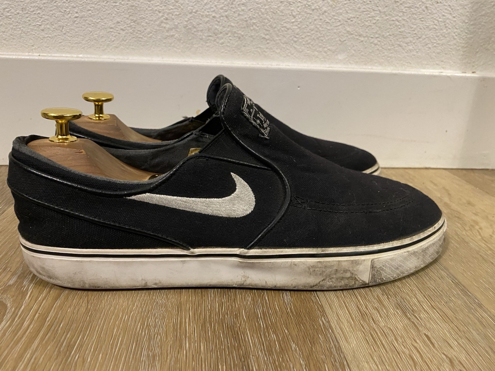 Nike SB Stefan Janoski Black Skateboarding Shoes Men's US 10 D Medium Width