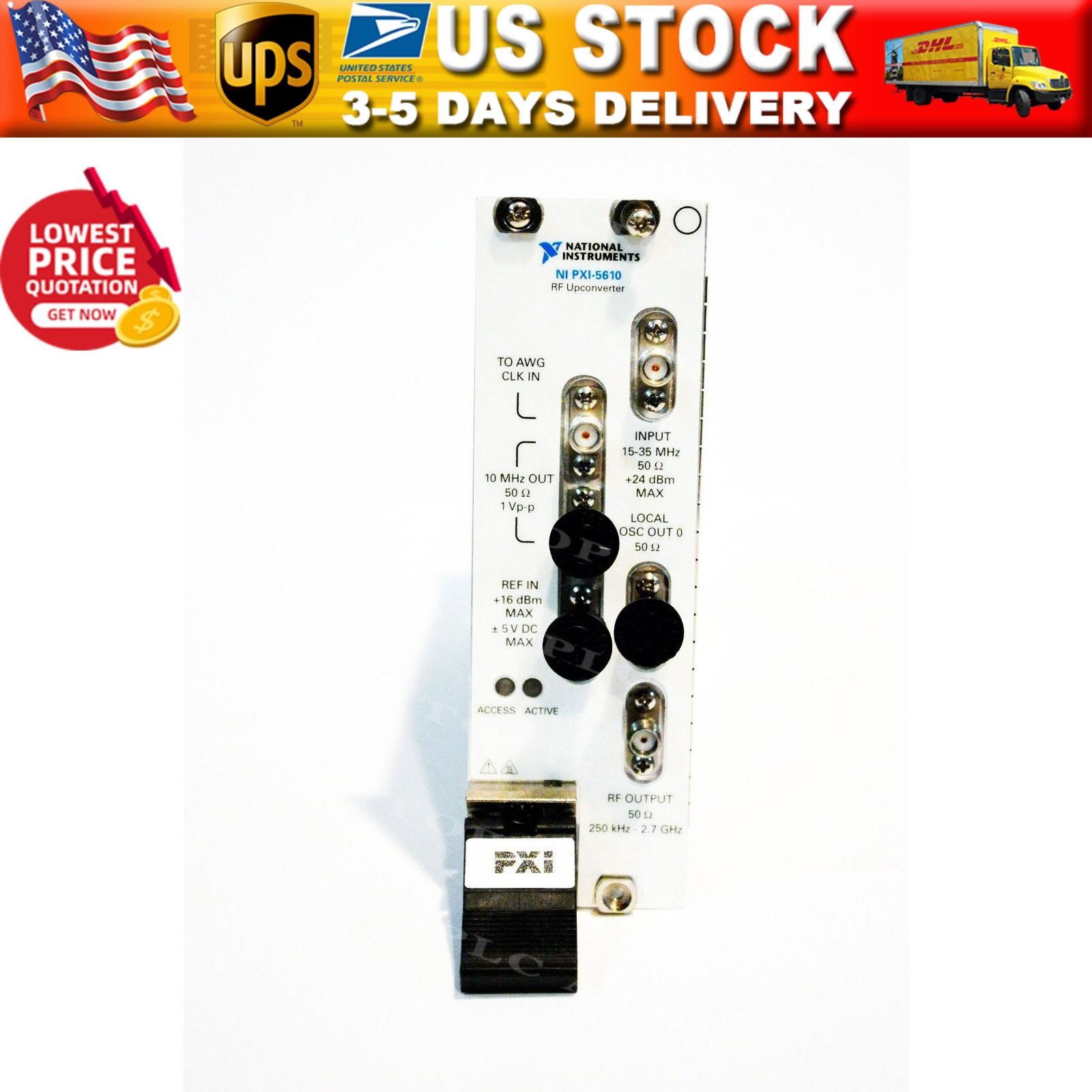 US Free TAX NEW NI PXI-5610 PXI 5610 2.7 GHz RF Upconverter.