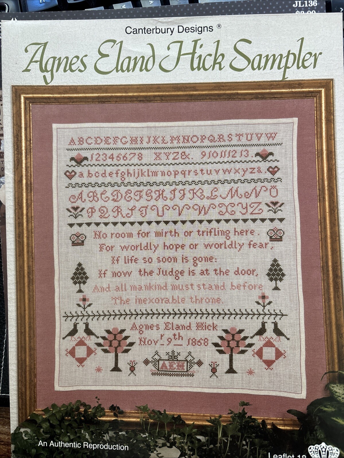 Cantebury Designs Agnes Eland Hick Sampler