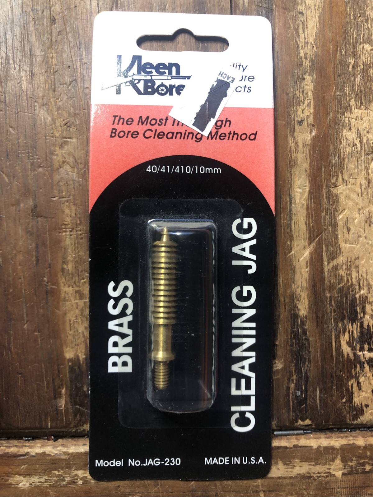 KLEEN-BORE Brass Cleaning Jag model #JAG-230 Sealed .40/.41/.410/10mm