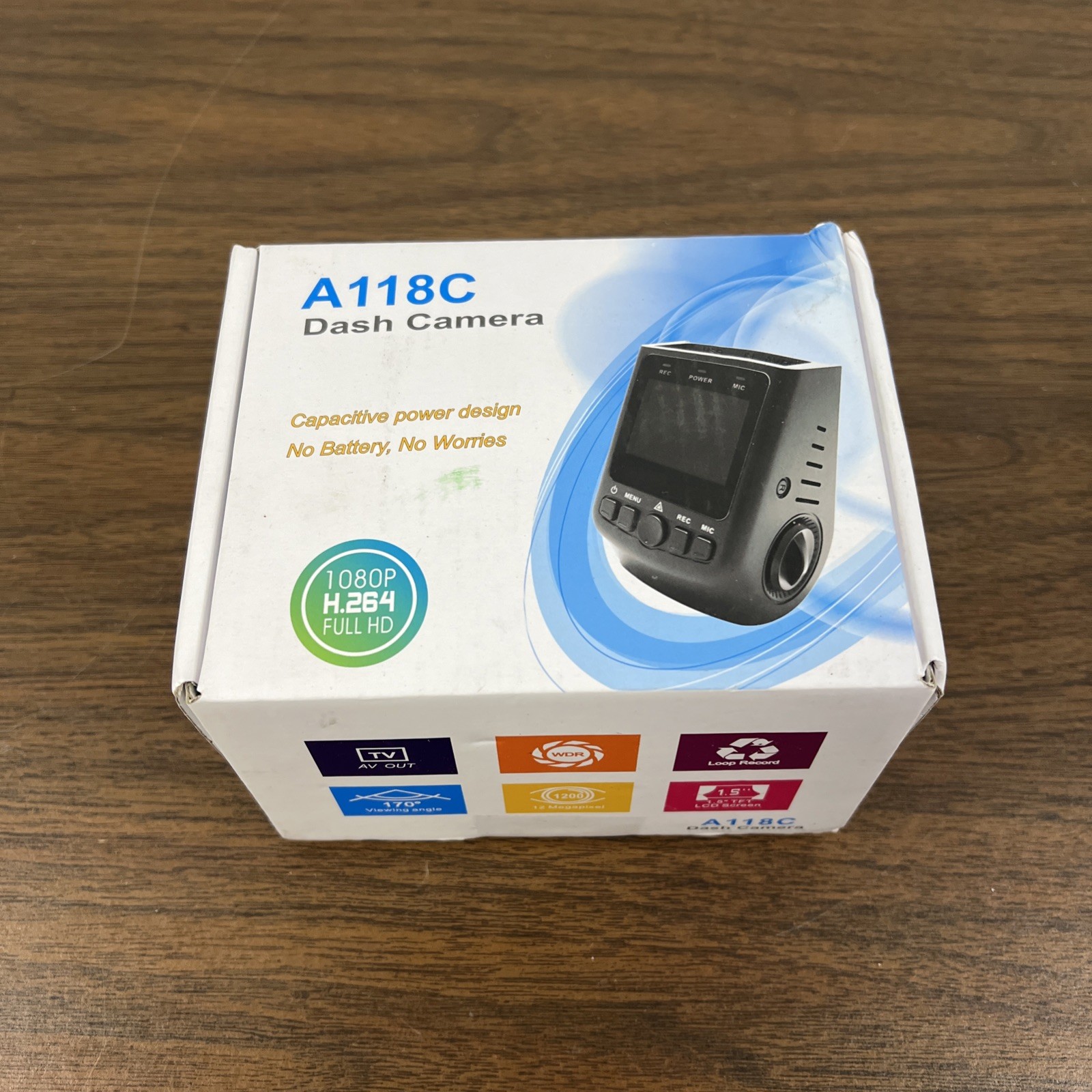 DASH CAM A118C / B40C - Discreet Full 1080p Single Lens Capacitor