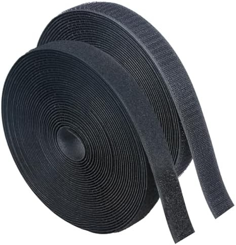 1in*11 Yard Sew On Hook and Loop Tape, Non-Adhesive Hook Loop Strips Roll, Stron