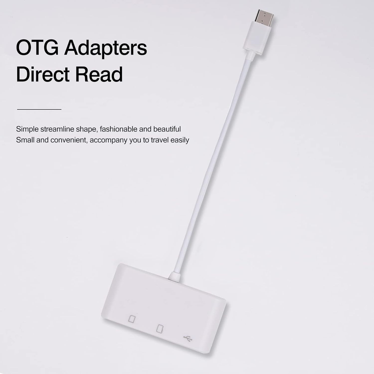 [2 Pack] SD Card Reader for Android, Micro SD Card to USB Adapter, USB C SD Card