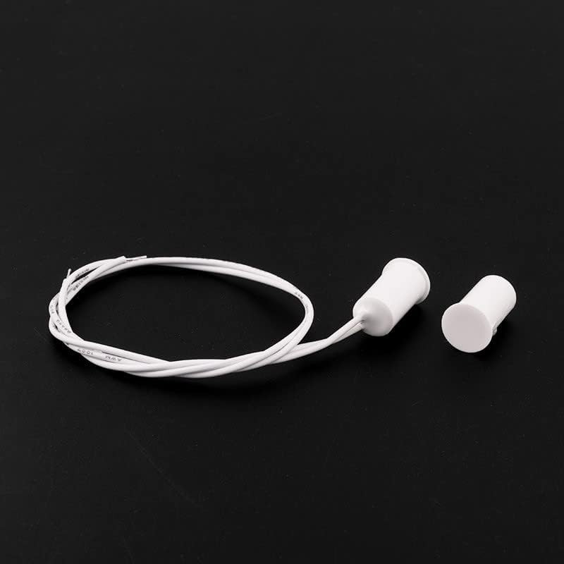 RC-33 NC Recessed Magnetic Door Switch Security Sensor - 5 Sets, White