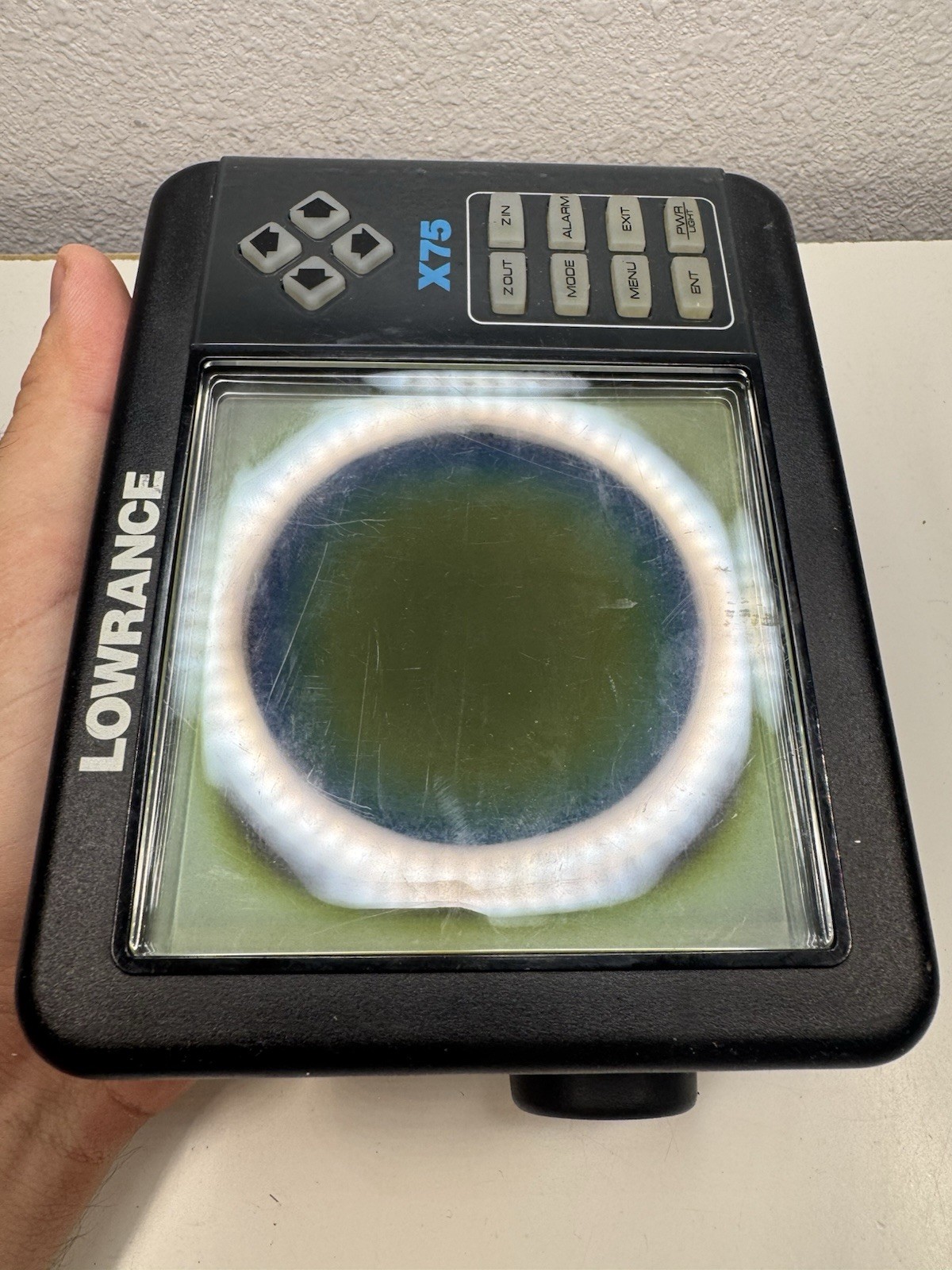 Lowrance X75 X 75 Head Unit (Sun Damage)