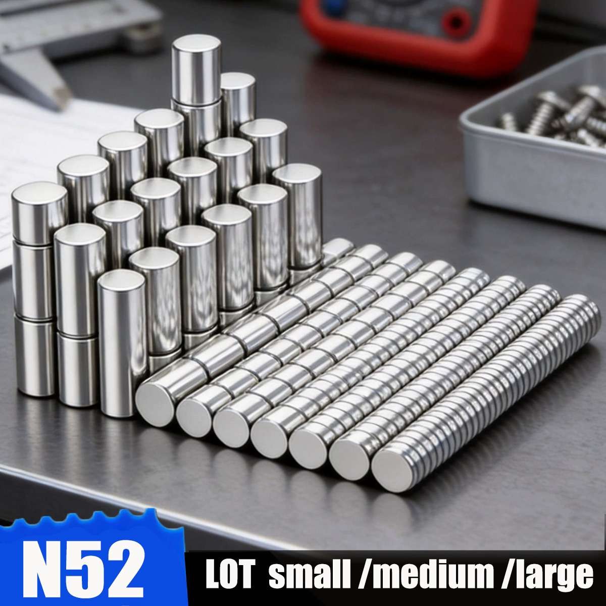 N52 Small Large Neodymium Magnets Disc Round Super Strong Rare Earth  Magnet Lot