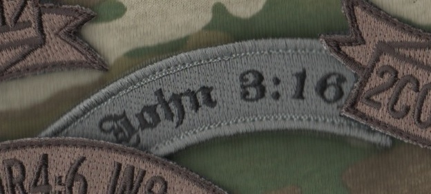 DAESH WHACKER NATO ISAF JSOC SP OPS SAS burdock 2-TAB SET: US-FLAG BIBLE CODE