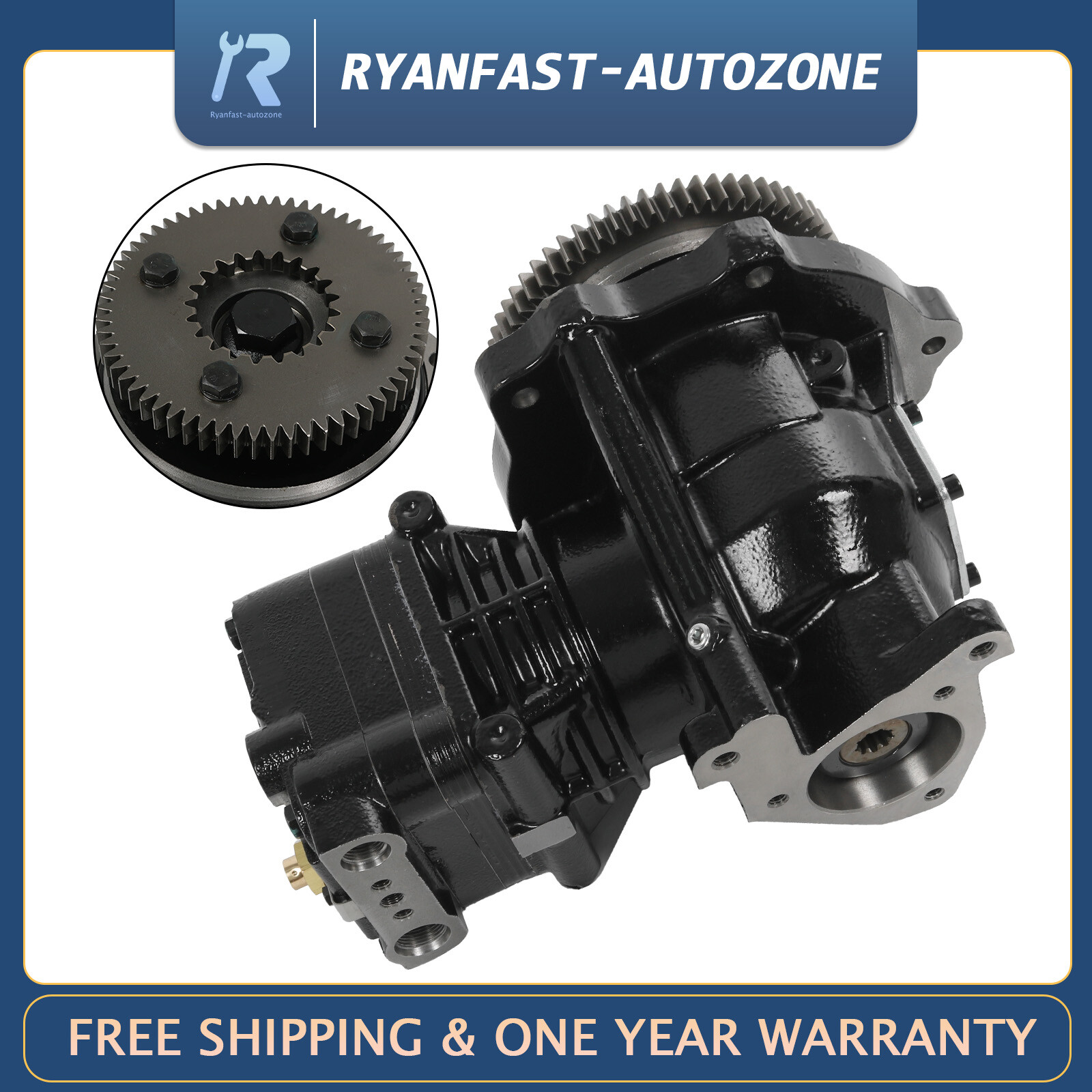 Air Brake Compresso for Detroit Series 60 14L R23535534, E23535534,DDE R23535534