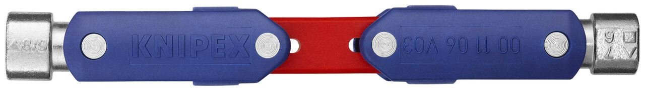 Knipex 00 11 06 V03, Control Cabinet Key DoubleJoint, 5"