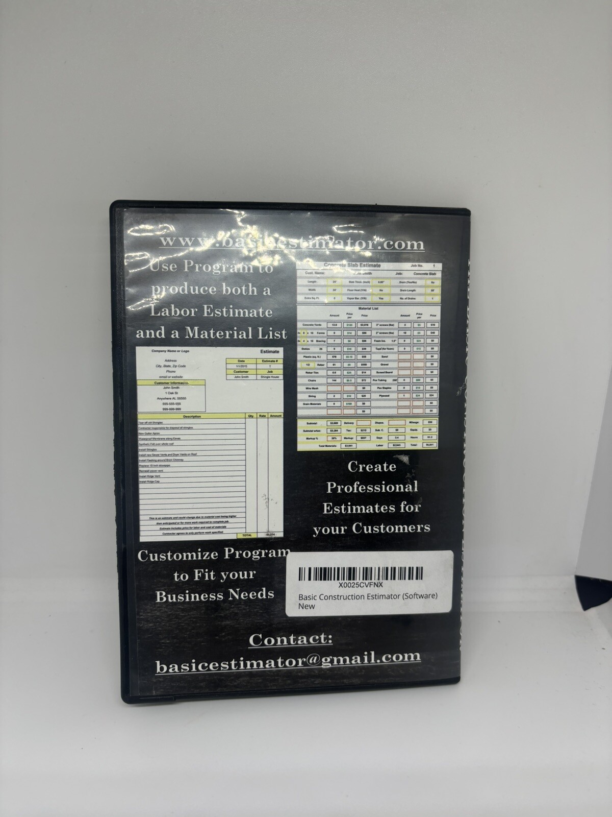 Basic Construction Estimator (Fast accurate estimates)