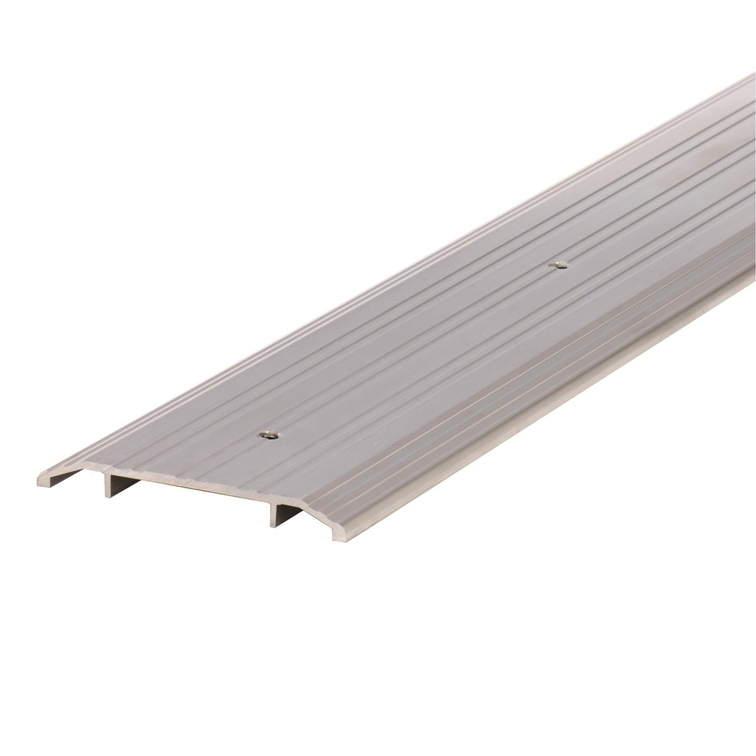 M-D 0.5 H X 4 in. W X 36 in. L Mill Aluminum Fluted Top Threshold Silver