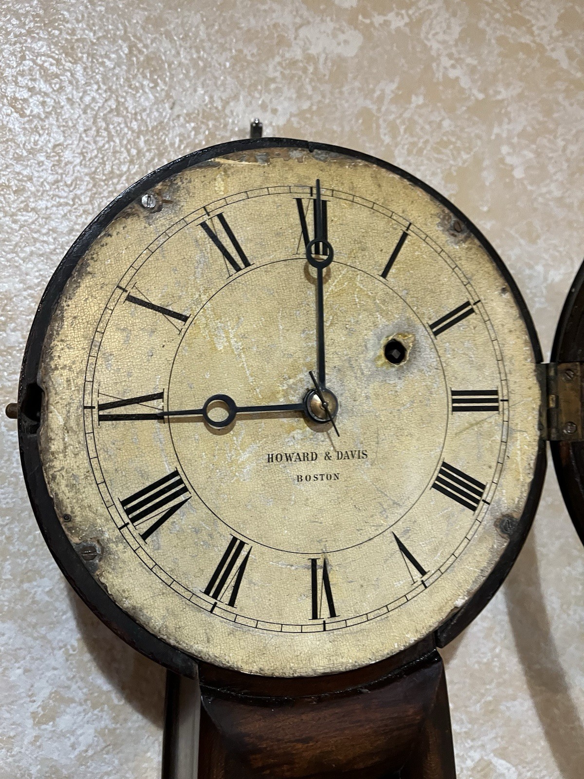 Howard & Davis Number 5 Rectahgular Bottom Clock Banjo