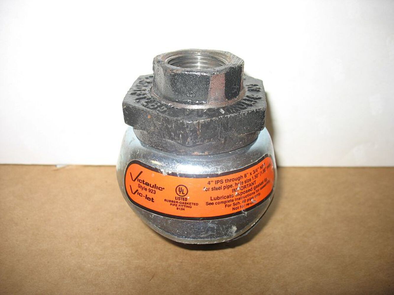 Victaulic Vic-Let Strapless Outlet Style 923, 4" IPS - 8" , 3/4" NPT Outlet New