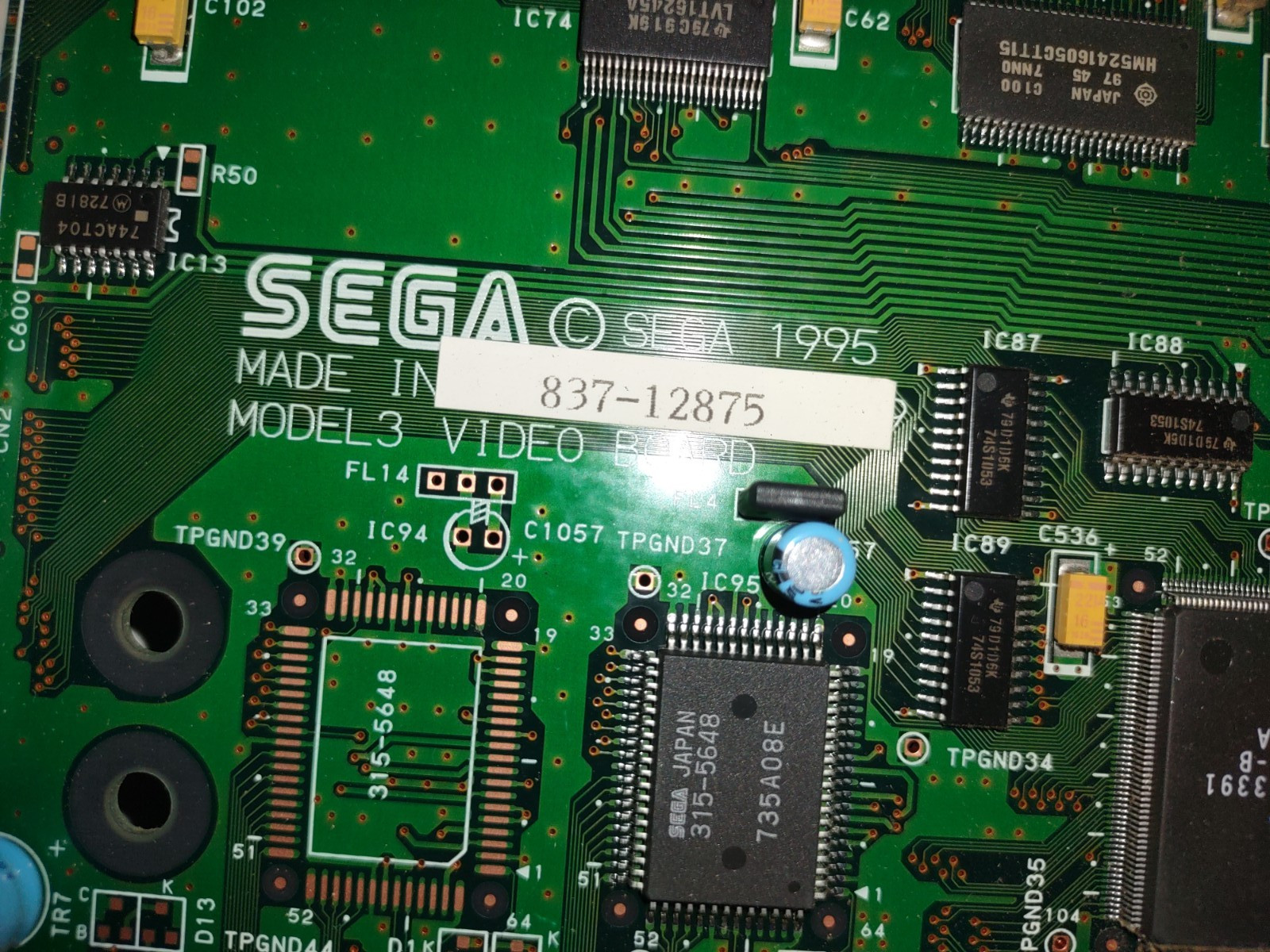 sega model 3 arcade video pcb #200