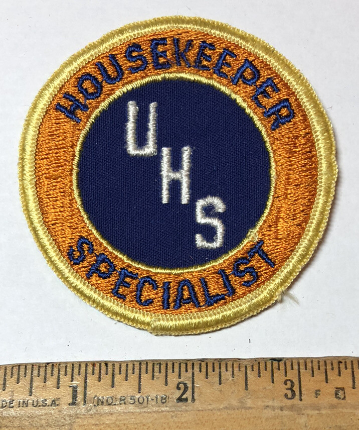 Vintage UHS Housekeeper Specialist Patch Universal Health Services
