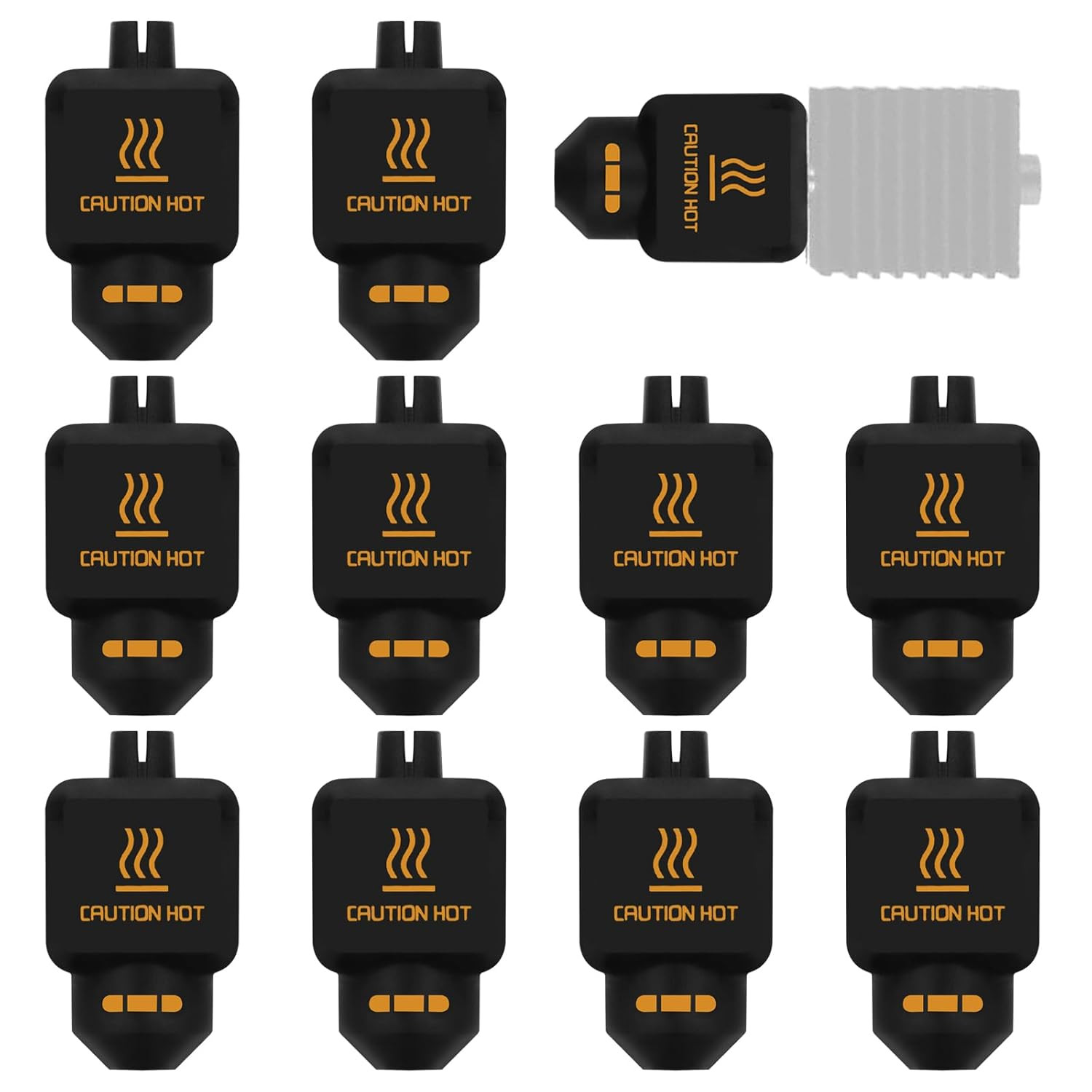 10Pcs Silicone Sock for Bambu Lab P2S, Hotend Heater Block Silicone Cover Nozzle