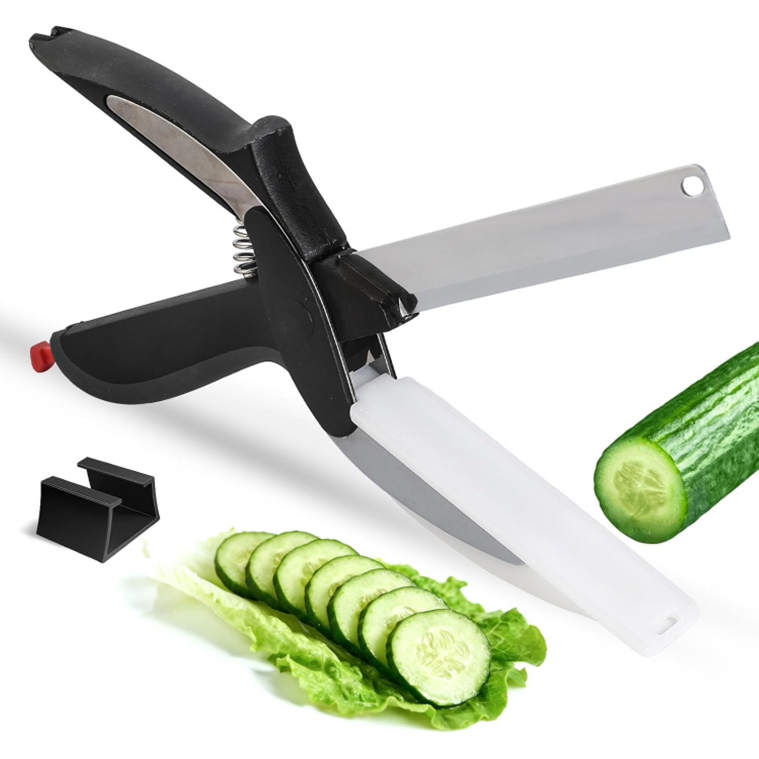 Kitchen Scissors For Food – 2 in 1 Cutting Board Scissors & Knife Shears Sharp