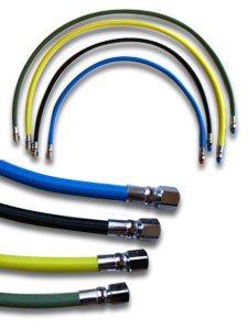 Rock N Sports Braided Regulator Hose, Black 32"